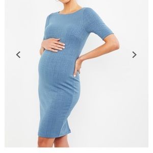 A Pea in a Pod maternity dress in BLUSH PINK